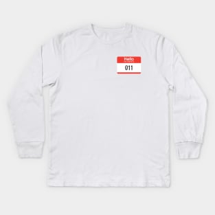 011 – Stranger Things, Netflix Kids Long Sleeve T-Shirt